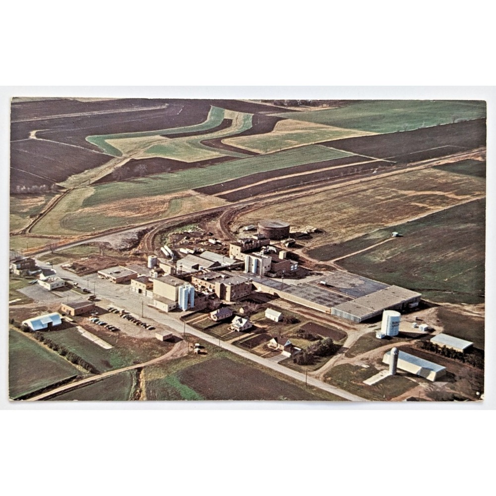 Bongards Creameries Minnesota‎ MN Cheese City USA Aerial Factory View Postcard